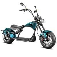 Smart Escooter Harly Style MP1, Elektro-Chopper, Farbe Grün, Geschwindigkeit 45km, 18" Räder, EU-Konformitätsbescheinigung für den Straßenverkehr