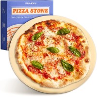 Runder Pizzastein für Öfen und Grills, feuerfester Stein 30 cm, für knuspriges Garen
