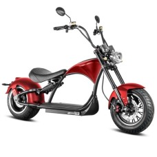 Smart Escooter Harly Style MP1, Elektro-Chopper, Farbe rot, Geschwindigkeit 45km, 18" Räder, EU-Konformitätsbescheinigung für den Straßenverkehr