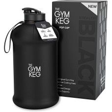 Gymnastik flasche, 2 L, mit Etui und Flaschengriff, wiederverwendbar, umweltfreundlich, BPA-frei