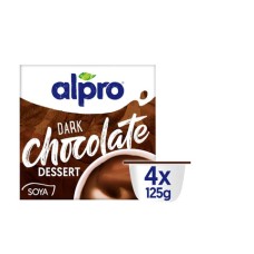 Alpro Dessert dunkle Schokolade 4x125gr