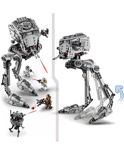 LEGO Star Wars AT-ST Hoth avec Chewbacca et figurines droïdes, 75322 Empire Strikes Back Movie Model