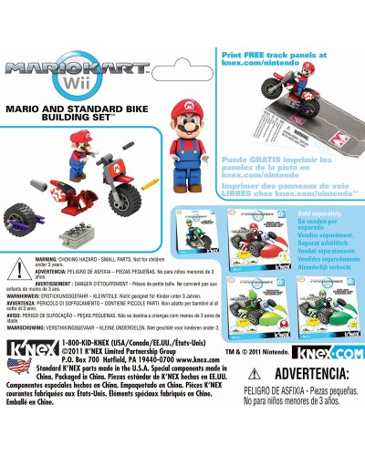 Nintendo Mario Kart avec moto, K'Nex