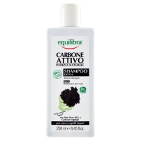 Shampoo detox, carbone attivo per cute e capelli impuri, 250ml, equilibra