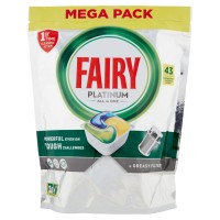 Platinum Lemon Fairy, comprimés pour lave-vaisselle, 43 capsules.