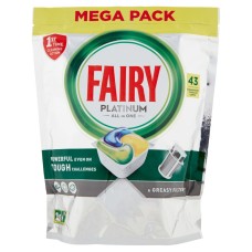 Platinum Limone Fairy, pastiglie per lavastoglie, 43 capsule