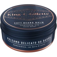 King C Gillette, Baume à barbe, pour le rasage des hommes, 100 ml, kit professionnel