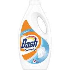 DASH, Waschmittel für die Waschmaschine, flüssig, Simply, 30 Waschgänge