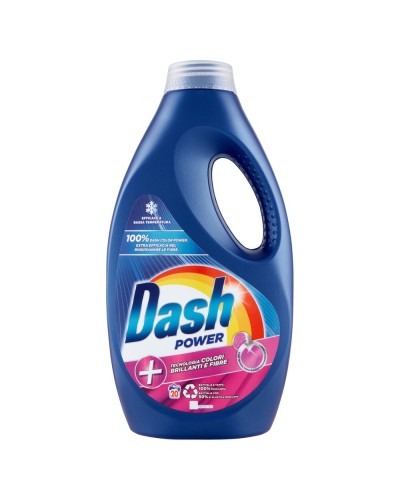 DASH, Detersivo lavatrice, liquido, Colori brillanti e fibre, 20 Lavaggi