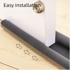 Untertür-Klappen-Teppich, Anti-Klappen-Teppich unter der Tür, Schutz für Innen- und Aussentüren, grau