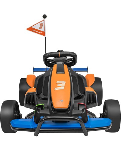 McLaren Formel 1 Elektroauto für Kinder mit realistischen Details, Orange und Schwarz Spidko 20 V