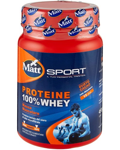 Matt Sport Protein, 100% Molke, Getränk mit Schokoladengeschmack, 450g