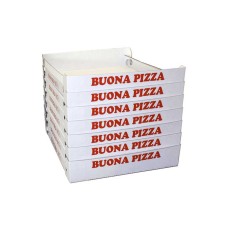 Boîte à pizza cube, 33 cm x 33 cm, paquet de 100 pièces