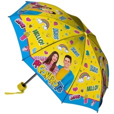 Faltbarer Regenschirm Me Contro Te, mehrfarbig, Einheitsgröße