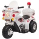 Scooter électrique pour enfants 18-36 mois avec 3 roues Lumières et sons réalistes Blanc