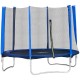 Trampoline, Tapis de trampoline pour enfants et adultes avec filet et bordure rembourrée Φ 244 x 244 cm - Bleu/Noir