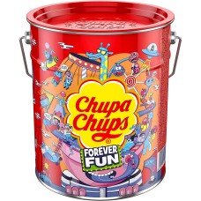 Chupa Chups, Packung mit 150 Stück, verschiedene Geschmacksrichtungen, Erdbeere, Sahne-Brombeere, Vanille, Cola, Himbeere, Kirsche, Orange