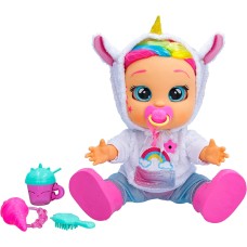 CRY BABIES First Emotions Dreamy, interaktive Puppe mit Babygeräuschen und Bewegungen, Spielzeug für Mädchen und Kinder ab 3 Jahren.