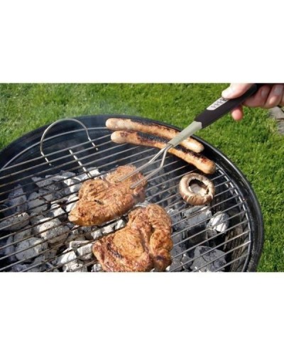 fourche avec thermomètre de cuisson pour le barbecue de viande avec écran lcd