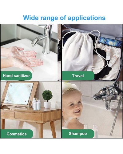 Reiseflaschen, 100 ml, Kunststoff, für Shampoo, Spülung, Lotion, Toilettenartikel Reiseflaschen, 100 ml, Kunststoff, für Shampoo, Spülung, Lotion, Toilettenartikel