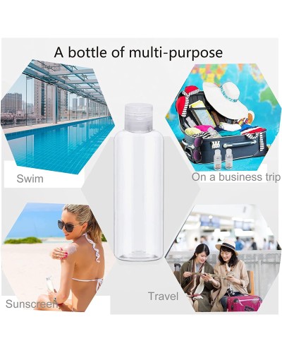 Reiseflaschen, 100 ml, Kunststoff, für Shampoo, Spülung, Lotion, Toilettenartikel Reiseflaschen, 100 ml, Kunststoff, für Shampoo, Spülung, Lotion, Toilettenartikel