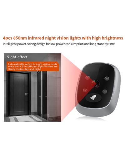 Digitales Guckloch, mit Farbdisplay und 3,5-Zoll-Nacht Vision Viewer