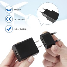 Reisenetzteil USA, 2 polig für europäischen Stecker, für Geräte mit amerikanischem Netzteil, 1 Stück