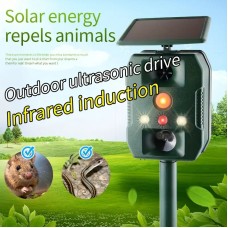 Tierschutzmittel für Wildtiere, mit Soundwave-Technologie, Solarenergie, LED-Licht und Vibration