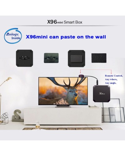 X96 mini 4K 2K UHD Output Smart TV BOX RAM 1GB, ROM 8GB Quad Core ARM Cortex A53 2GHz