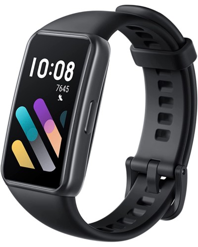 HONOR Band 7 Smartwatch 1,47-Zoll-AMOLED-Bildschirm, SpO2, Herzfrequenz, Stressmonitor, Schlafmonitor, Workout-Modus, 5ATM Activity Tracker, Farbe Black Meteorite
