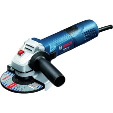 Winkelschleifer GWS 7-125, Ø Scheibe: 125 mm, Zusätzlicher Griff, Montageflansch, Klemmmutter, Kartonverpackung, 720 W, 230 V, Blau.