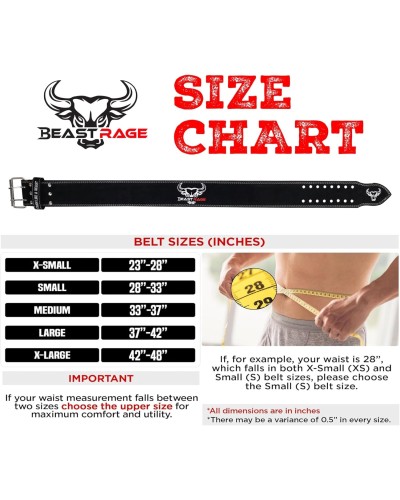 Gewichthebergürtel: für Männer und Frauen, professionell aus Leder, ideal für Gewichtheben, Bodybuilding, Crossfit, Powerlifting und Kniebeugen BEAST RAGE image