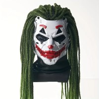 Clown Kostüm Maske Horror Full-Face – Einheitsgröße