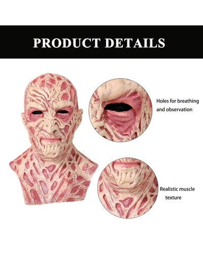 Freddy Krueger Rote Full-Face Horror Maske mit Narben & Tattoos