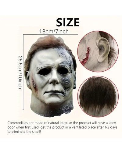 Latex Ganzkopf Maske Funky Halloween natürliche Maske