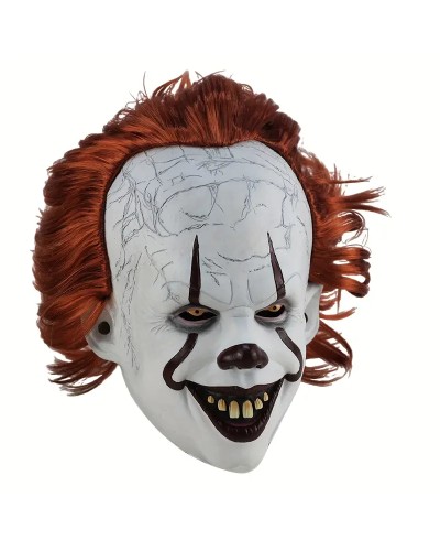 Clown Killer Horror Maske mit Accessoires Halloween Full-Face