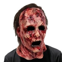 Horror Maske Herren Realistisch mit Blut-Effekt Full-Face – Halloween Costume