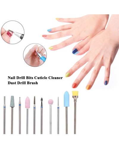 Nagelhautspitzen aus Stein, Set mit 10 Spitzen, verschiedene Formen und Größen in 2,35 mm, geeignet für Maniküre. Nagelhautspitzen aus Stein, Set mit 10 Spitzen, verschiedene Formen und Größen in 2,35 mm, geeignet für Maniküre.