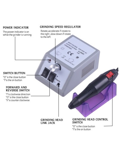 Professionelle elektrische Nagelbohrmaschine 20000 U/min Professionelle elektrische Nagelbohrmaschine 20000 U/min