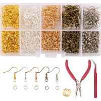 Haken für Ohrringe, Sets für Reparaturen oder Schmuckkreationen.
