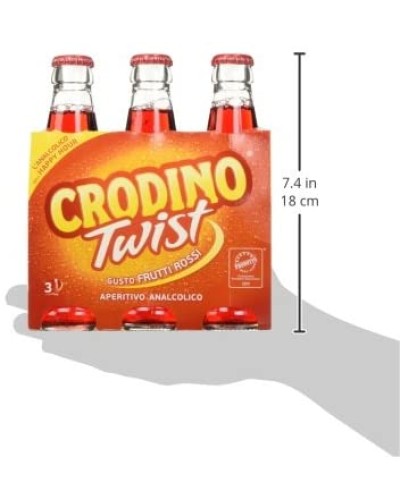 Crodino Twist Geschmack rote Früchte Ml 175X3 Crodino Twist Geschmack rote Früchte Ml 175X3