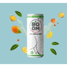 NATURALBOOM, der erste Mental Drink der Welt, mit grünem Tee, Ingwer und anderen Zutaten, 12 Dosen