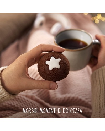 Pan di Stelle Mondkuchen Snacks, Süßer Snack für Zwischendurch - 6 Snacks