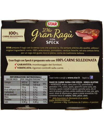 Gran Ragù Star mit Speck, 2 x 180g Gran Ragù Star mit Speck, 2 x 180g