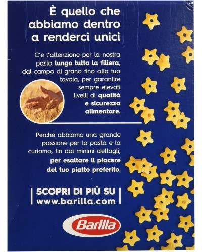 Barilla Pasta Stelline Nr. 27, Hartweizt Grieß, Die Klassiker, 500g Barilla Pasta Stelline Nr. 27, Hartweizt Grieß, Die Klassiker, 500g