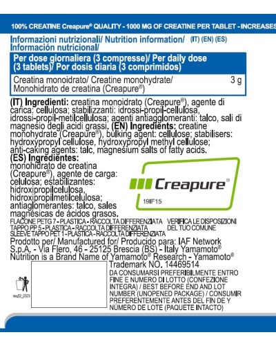 Creatine PRO Creapure© Quality, Kreatin-Monohydrat-Nahrungsergänzungsmittel, Creapure-Qualität, 150 Tabletten Creatine PRO Creapure© Quality, Kreatin-Monohydrat-Nahrungsergänzungsmittel, Creapure-Qualität, 150 Tabletten
