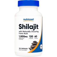 Nutricost Shilajit 1 000 mg – 120 Kapseln | Kraftvolles Ayurvedisches Supplement mit Fulvinsäure