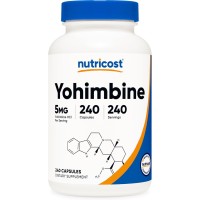 Nutricost Yohimbine HCl 5 mg – 240 Kapseln | Natürliches Thermogenese- und Energiesupplement