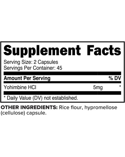 PrimaForce Yohimbine HCl 2,5 mg 90 Kapseln Flasche