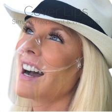 Cover Lips transaprent Visier, bedeckt Mund und Nase